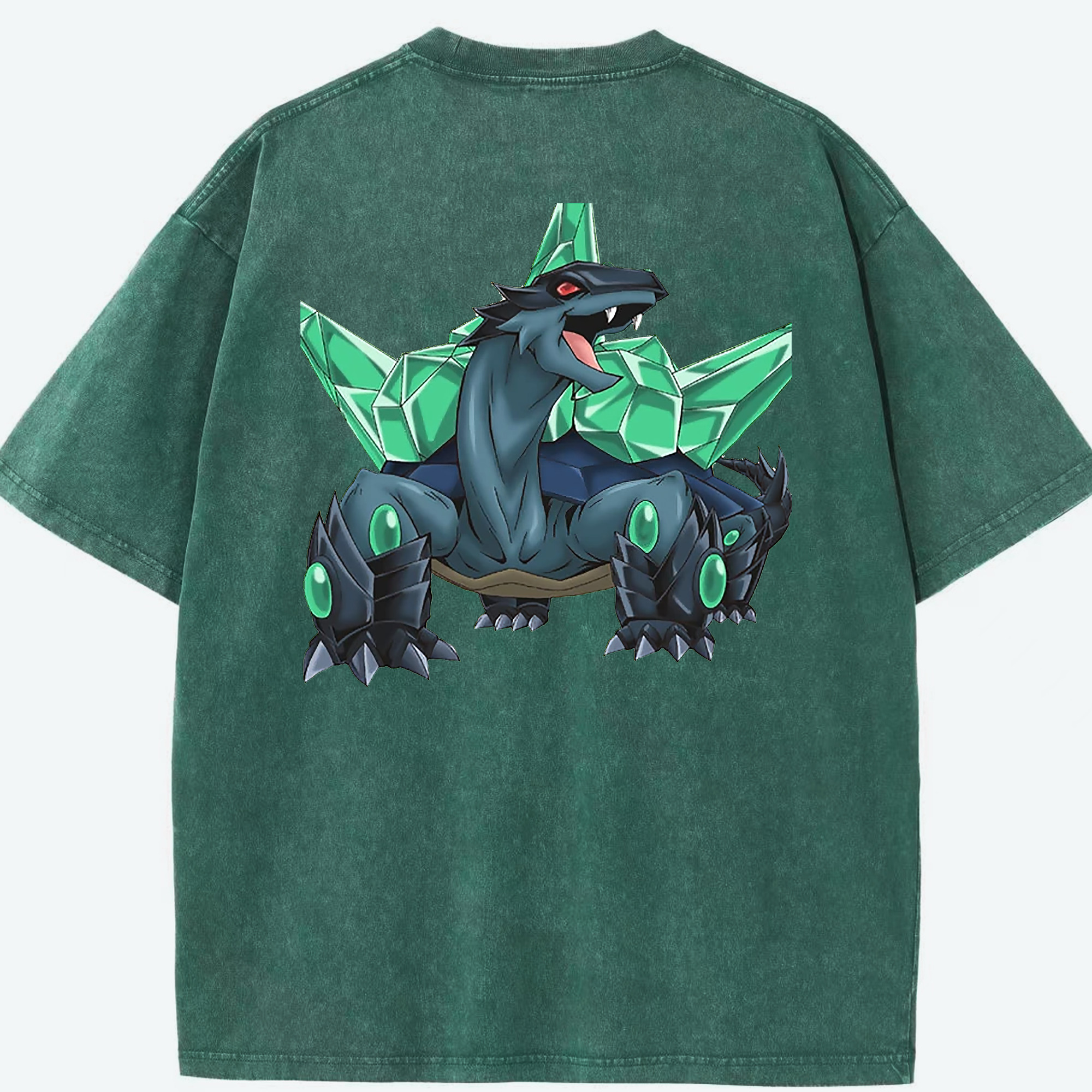 （画像用） 遊☆戯☆王 Yu-Gi-Oh! 綿100% ヴィンテージ風 半袖Tシャツ（背面プリント）